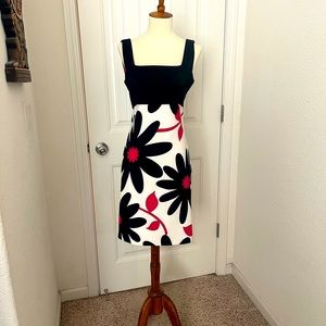 London Times black and pink dress